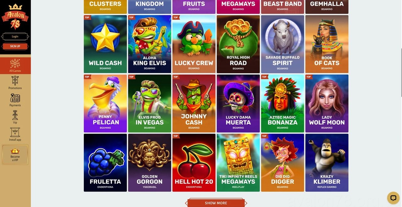 Avalon78 Casino Casino